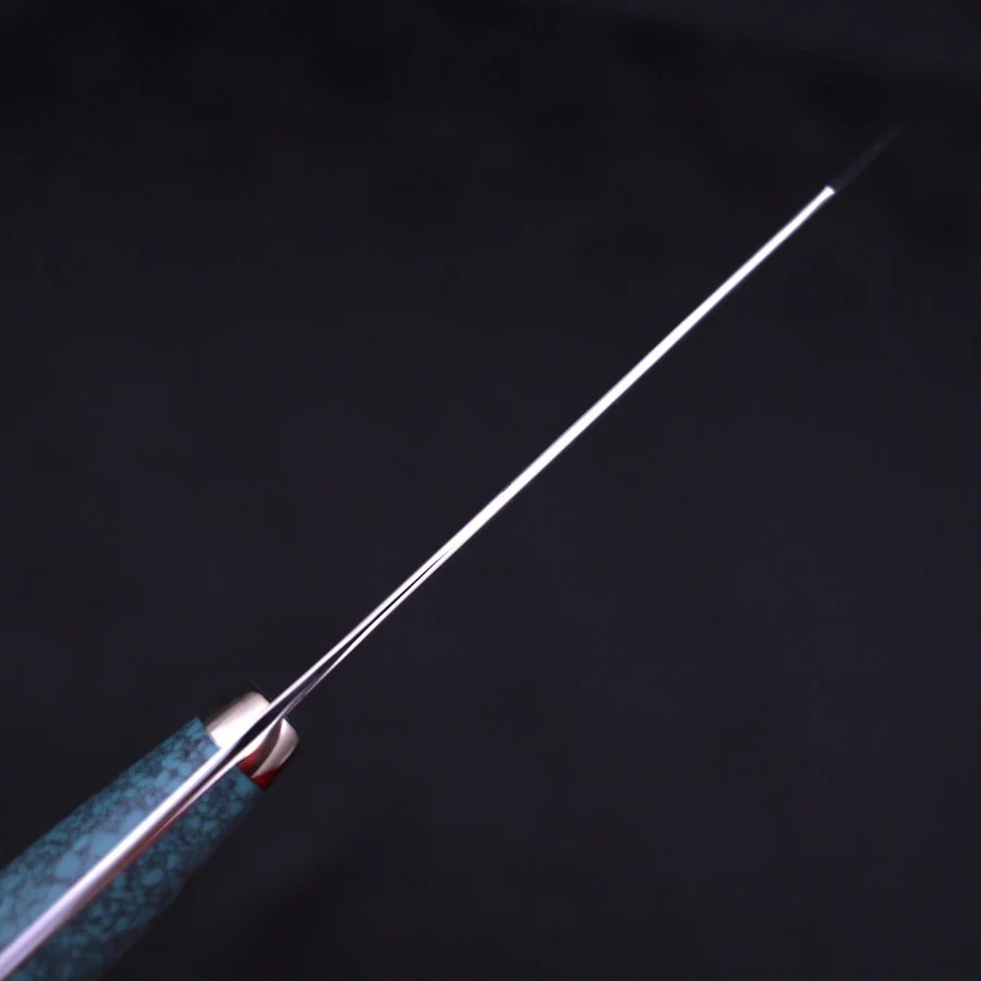 Bunka SG-2 Damascus Turquoise Green Handle 170mm - Image 5