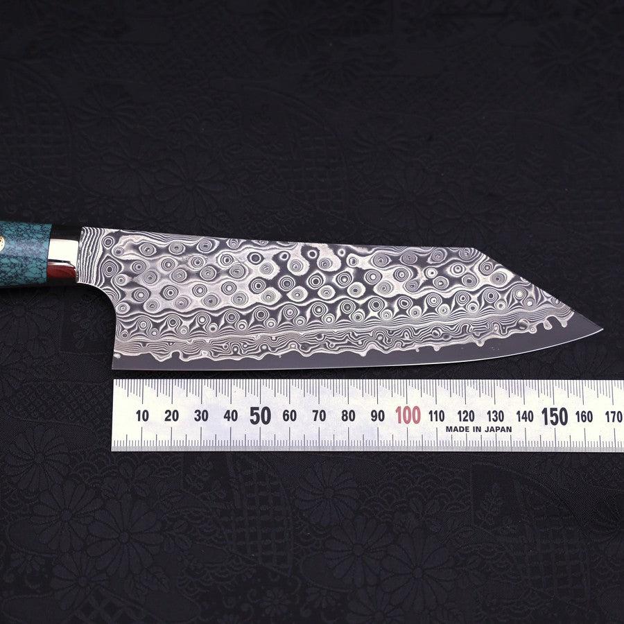 Bunka SG-2 Damascus Turquoise Green Handle 170mm - Image 7