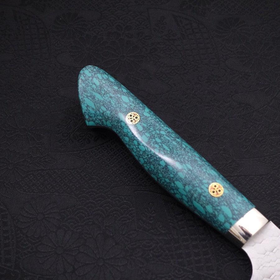 Bunka SG-2 Tsuchime Turquoise Green Handle 170mm - Image 6