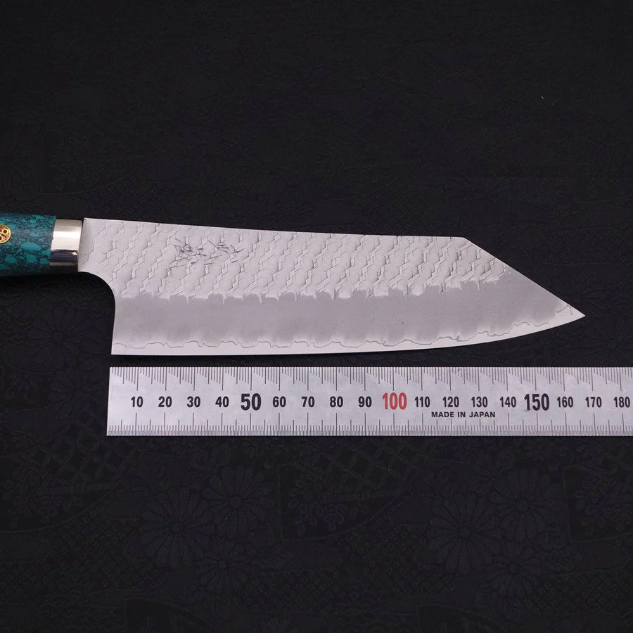 Bunka SG-2 Tsuchime Turquoise Green Handle 170mm - Image 7