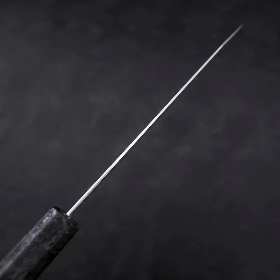 Bunka VG-10 Damascus Black Ishime Handle 180mm - Image 5