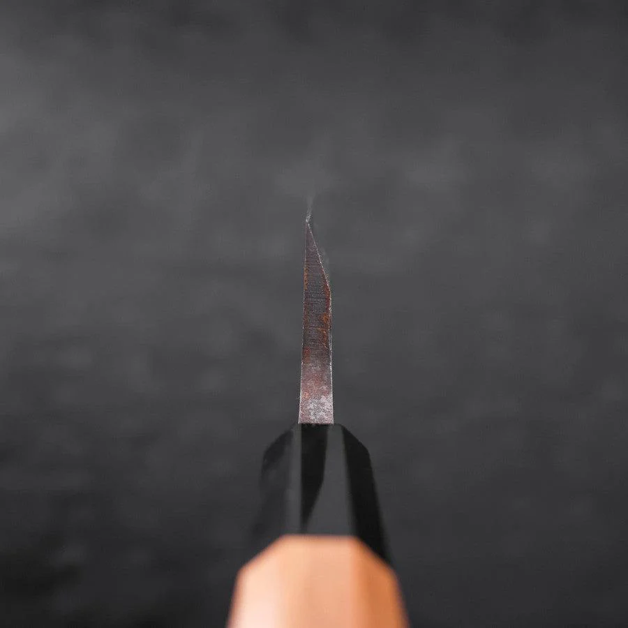 Deba Left Hand AUS-10 Polished Buffalo Teak Handle 165mm - Image 4