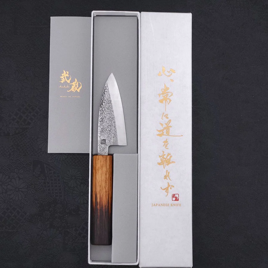Deba VG-10 Nashiji Yaki-Urushi Handle 90mm - Image 8