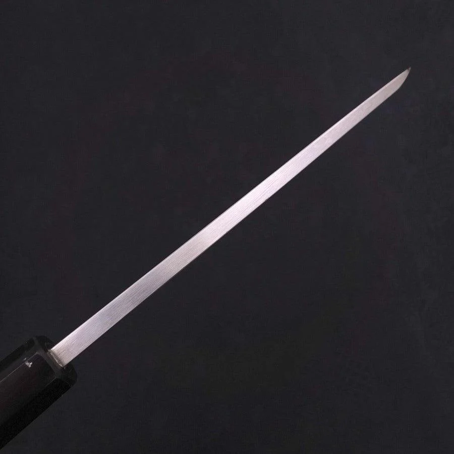 Deba White Steel #2 Kasumi Chokin Silver Dragon Buffalo Ebony Handle 170mm - Image 7