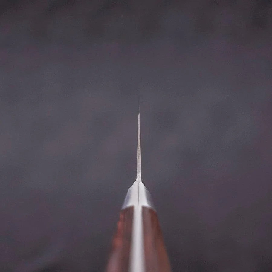 Gyuto knife AUS-8 Polished Western Mahogany Handle 210mm - Image 4