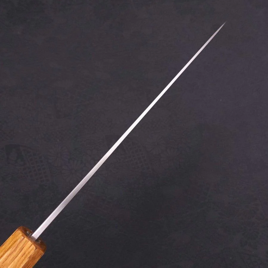 Gyuto White Steel #1 Polished Yaki Urushi Handle 180mm - Image 5