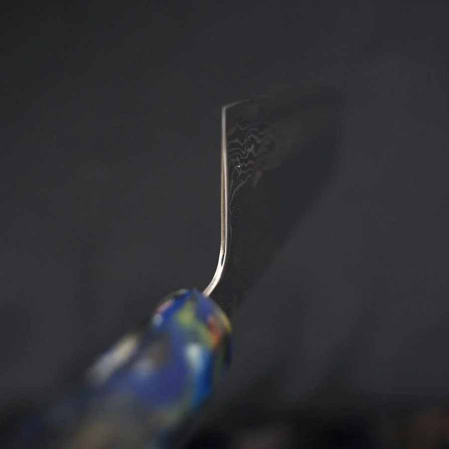 Nakiri AUS-10 Nashiji Damascus Ocean Fireworks Handle 165mm - Image 4