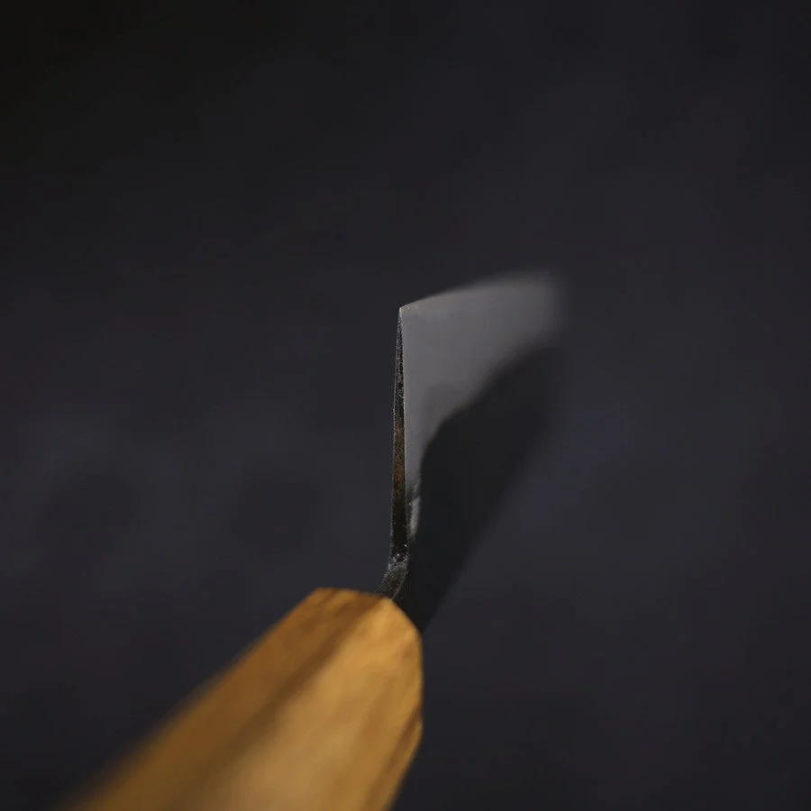 Nakiri Blue Steel #2 Kurouchi Oak Handle 165mm - Image 4
