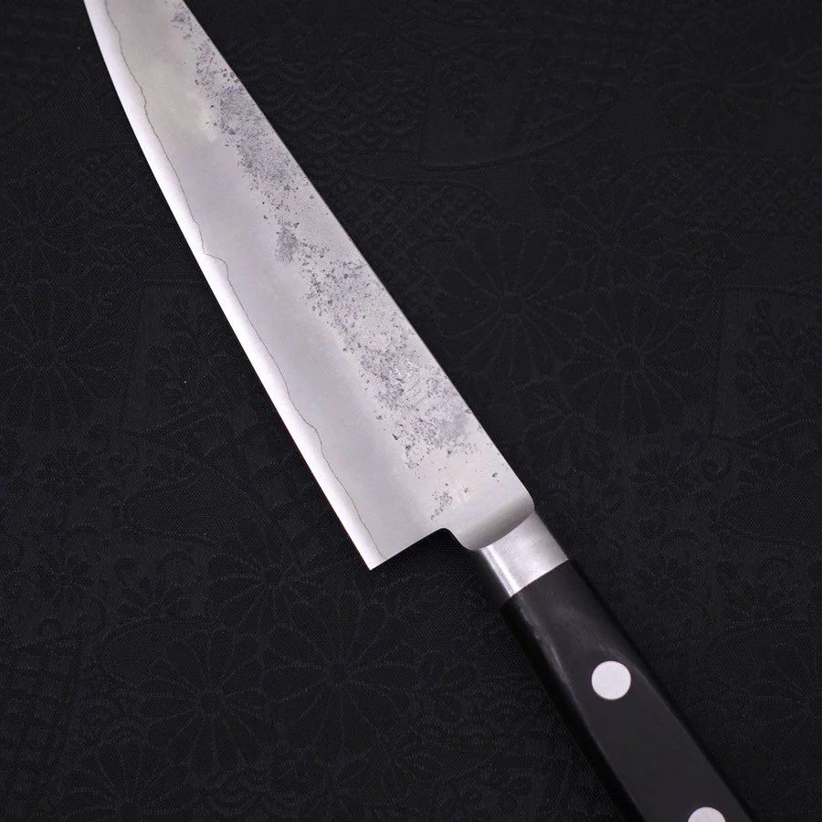 Petty Silver Steel #3 Nashiji Western Black Handle 135mm - Image 3