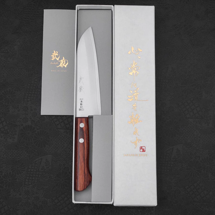 Santoku VG-1 Polished Western Mahogany Handle 140mm - Image 8