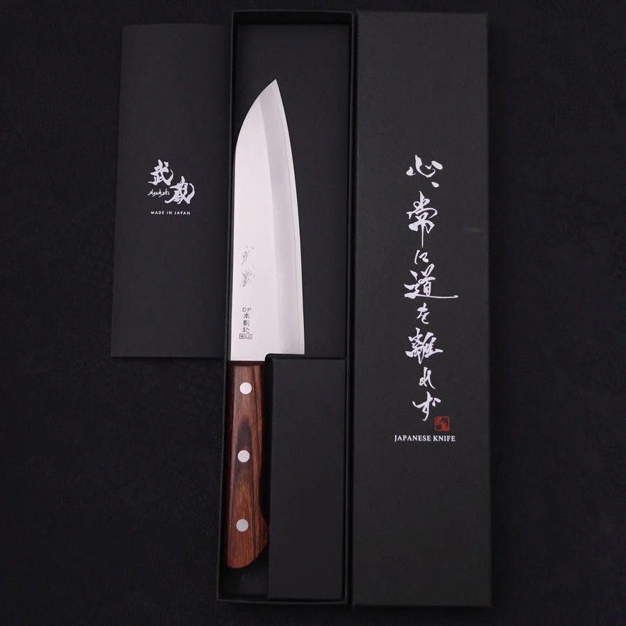 Santoku VG-1 Polished Western Mahogany Handle 165mm - Image 8