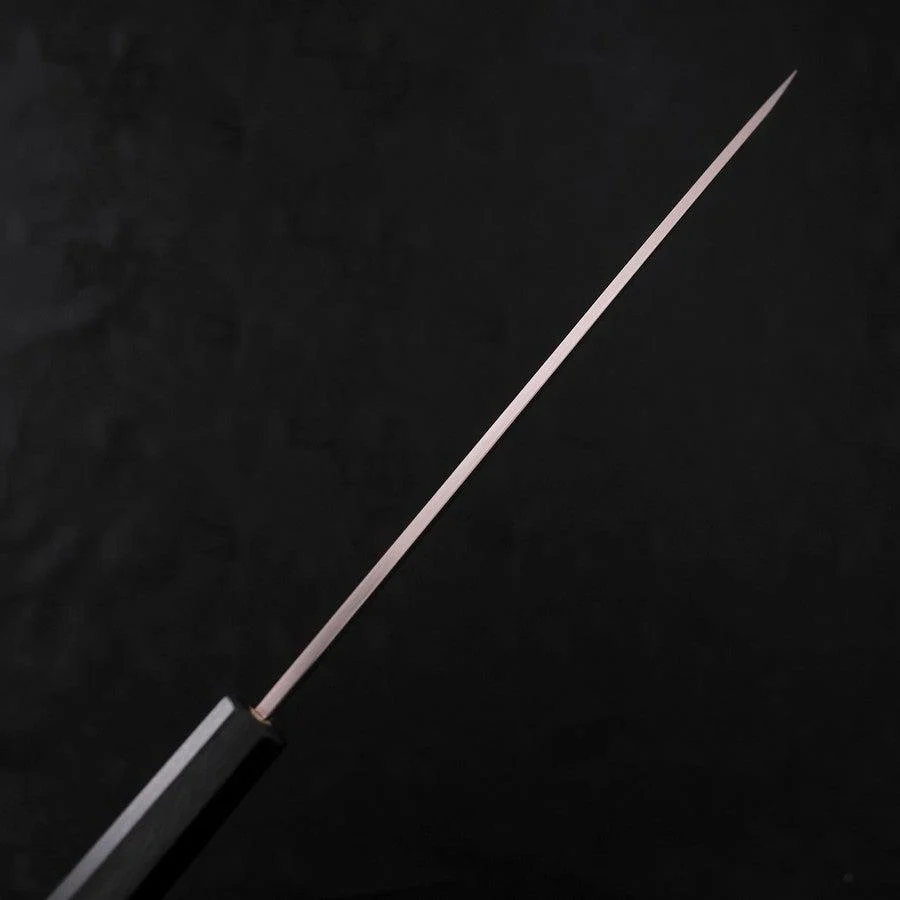 Yanagiba AUS-8 Polished Dark Blue Urushi Handle 240mm - Image 5