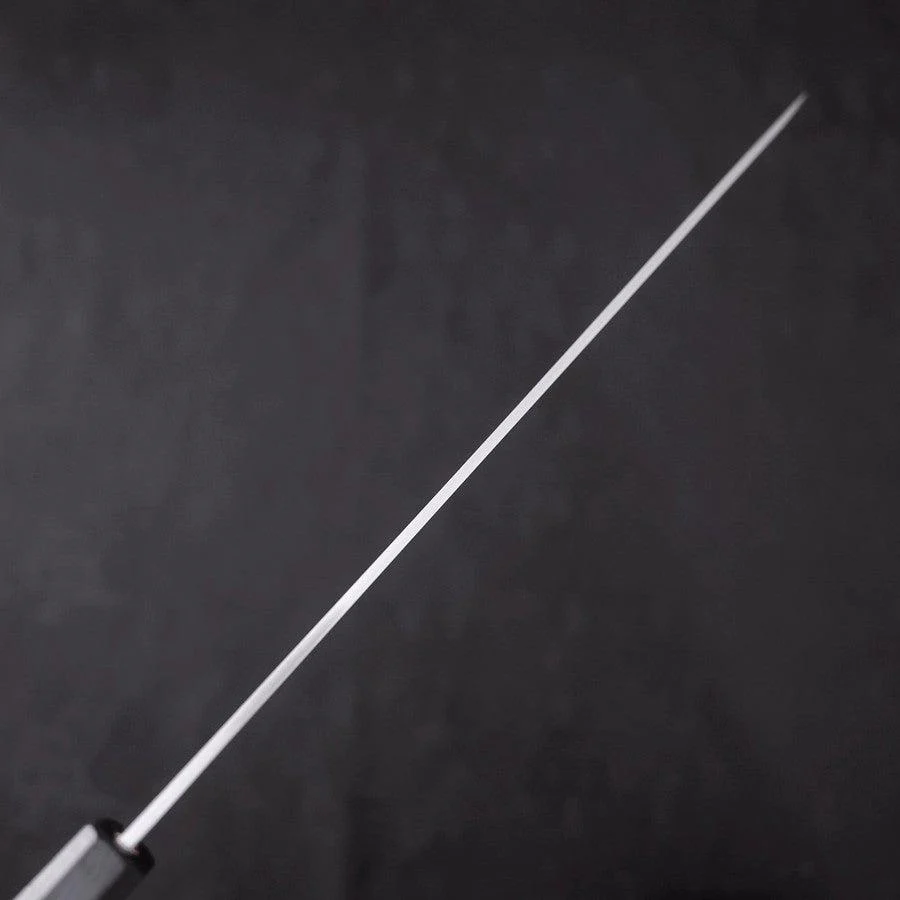 Yanagiba AUS-8 Polished Dark Blue Urushi Handle 300mm - Image 5