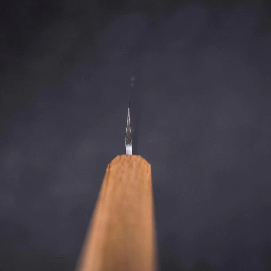 Yanagiba AUS-8 Polished Oak Handle 240mm - Image 4