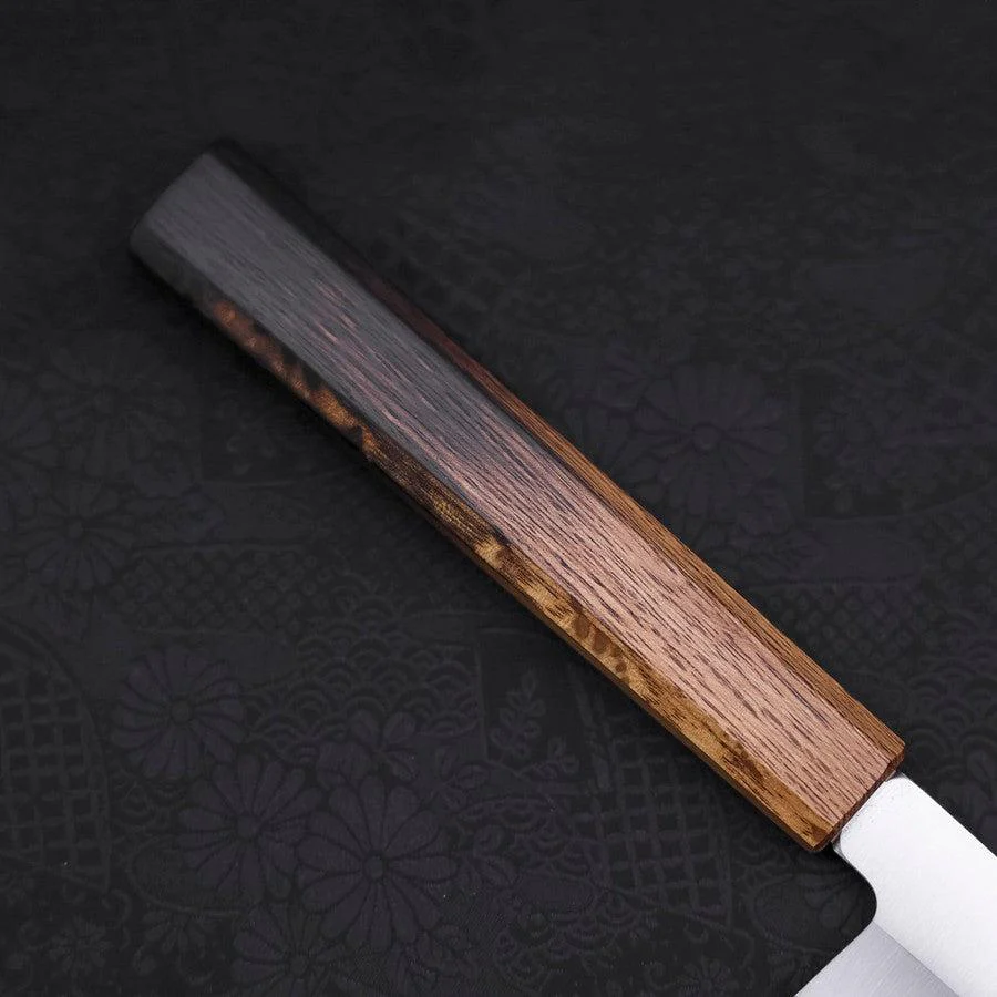 Yanagiba AUS-8 Polished Yaki Urushi Handle 300mm - Image 6